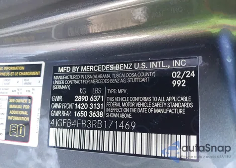 2024 Mercedes-Benz Gle 350 4Matic from USA, damaged, VIN 4JGFB4FB3RB171469